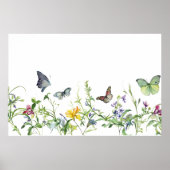 Vlinders en bloesems poster (Voorkant)