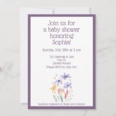 Vlinders en Blooms Baby shower Vereenvoudigd Kaart (Voorkant)