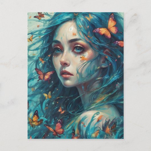 Vlinders en Blues Series 1 Briefkaart (Voorkant)