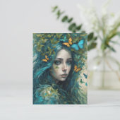 Vlinders en Blues Series 3 Briefkaart (Staand voorkant)