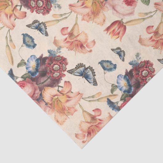  vlinders en botanische ontvlechting tissuepapier (Detail)