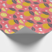 Vlinders en citroenen cadeaupapier (Hoek)