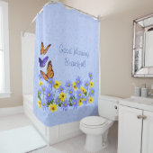 vlinders en Daisies Spring Garden Douchegordijn (In situ)