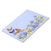  vlinders en Daisies Spring Garden Notitieblok (Schuin)