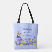 vlinders en Daisies Spring Garden Tote Bag (Achterkant)