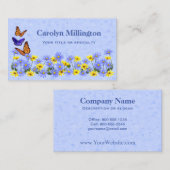 vlinders en Daisies Spring Garden Visitekaartje (Voorkant / Achterkant)