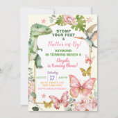 Vlinders en dinosaurussen gezamenlijke broer of zu kaart (Voorkant)