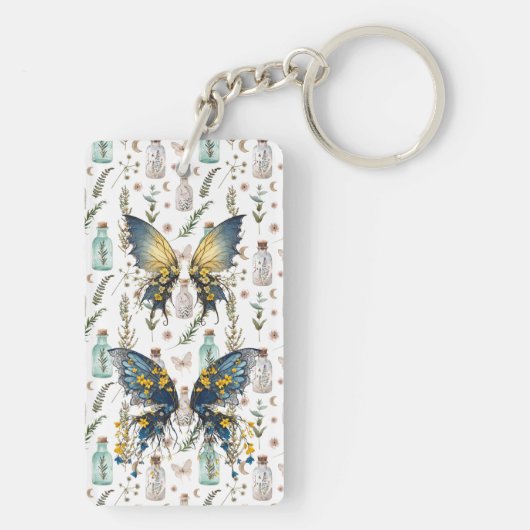Vlinders en drankjes sleutelhanger (achterkant)