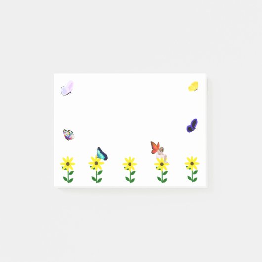 Vlinders en een fee Post-it® notes (Voorkant)