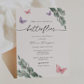 Vlinders en Eucalyptus Vrijgezellenfeest Kaart