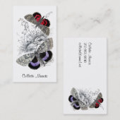 Vlinders en gebladerte roepkaart visitekaartje (Voorkant / Achterkant)