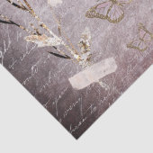 vlinders en gedroogde bloemen tissuepapier (Detail)