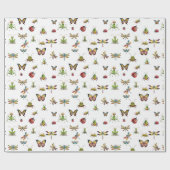 Vlinders en Insecten Cadeaupapier (Vlak)