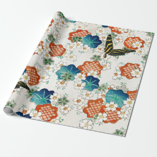 VLINDERS EN JAPANS PATROON inpakpapier