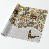 VLINDERS EN KANT inpakpapier (Uitgerold)