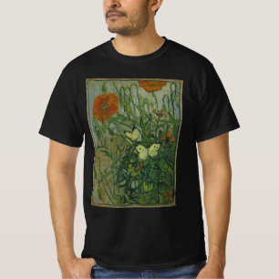 Vlinders en klaprozen door Vincent van Gogh T-shirt