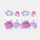 Vlinders en kleurrijke hortensia's Favor Box Bedankdoosjes (Uitgevouwen)