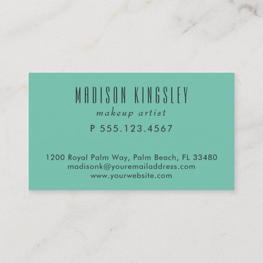  vlinders en kunstzinnig Abstract Visitekaartje (Achterkant)