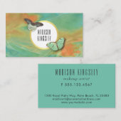  vlinders en kunstzinnig Abstract Visitekaartje (Voorkant / Achterkant)