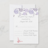 Vlinders en Lavendel Chrysanthemum RSVP (Achterkant)