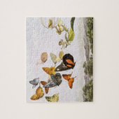 vlinders en lichte oude illustratie legpuzzel (Verticaal)