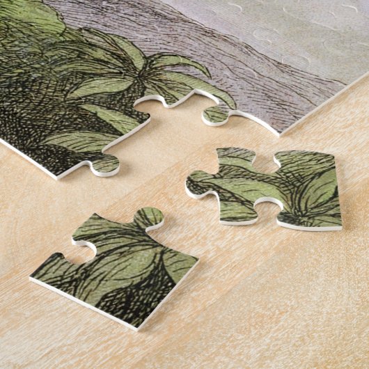  vlinders en lichte oude illustratie legpuzzel (Zijkant)