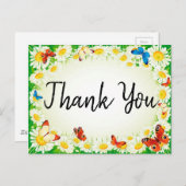 Vlinders en Madeliefjes Briefkaart (Voorkant / Achterkant)