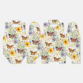 Vlinders en madeliefjes in een weide bedankdoosjes (Ongevouwen)