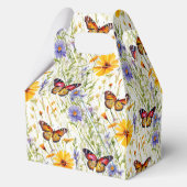 Vlinders en madeliefjes in een weide bedankdoosjes (Achterkant)