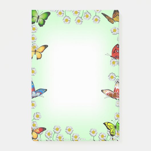 Vlinders en Madeliefjes Post-it® Notes (Voorkant)