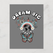 Vlinders en paddenstoelen Droom Grote positieve in Briefkaart (Voorkant)