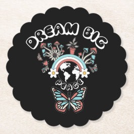 Vlinders en paddenstoelen Droom Grote positieve in Kartonnen Onderzetters