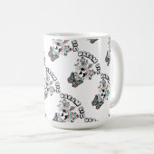 Vlinders en paddenstoelen Droom Grote positieve in Koffiemok (Voorkant rechts)