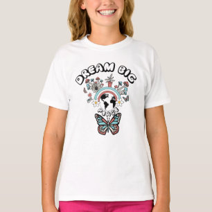 Vlinders en paddenstoelen Droom Grote positieve in T-shirt