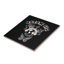 Vlinders en paddenstoelen Droom Grote positieve in Tegeltje