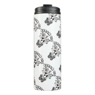 Vlinders en paddenstoelen Droom Grote positieve in Thermosbeker