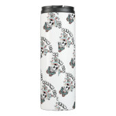 Vlinders en paddenstoelen Droom Grote positieve in Thermosbeker (Achterkant)