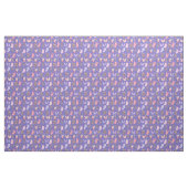 Vlinders en paddenstoelen op Iris Blue Stof (Yard (91,4 cm))
