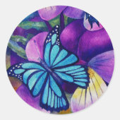 Vlinders en Panseys Stickers (Voorkant)