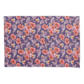 Vlinders en papaverbloemen kussensloop (Voorkant)