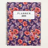 Vlinders en papaverbloemen planner (Voorkant)