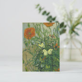 Vlinders en papavers | Vincent van Gogh Briefkaart (Staand voorkant)