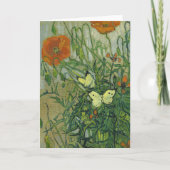 Vlinders en papavers | Vincent van Gogh Kaart (Voorkant)