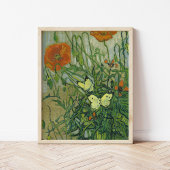 Vlinders en papavers | Vincent van Gogh Poster