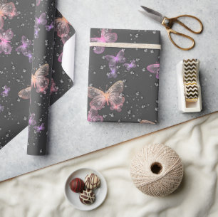 Vlinders en regendruppels  cadeaupapier