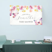 Vlinders en slaapliedjes Baby shower Teken Spandoek (Beurs)
