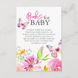 Vlinders en slaapliedjes boeken voor Baby Informatiekaartje