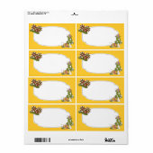 Vlinders en slakken Label (Full Sheet)