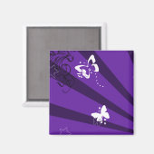 Vlinders en sterren 6 magneet (Voorkant / Achterkant)