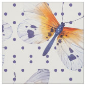 Vlinders en stippen stof (Swatch)
